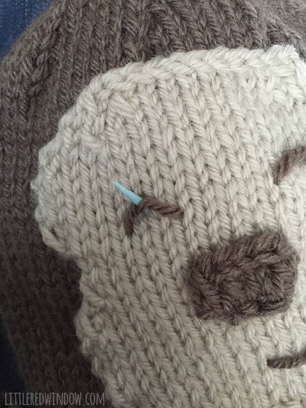 Adorable Silly Monkey Hat Knitting Pattern for babies and toddlers! | littleredwindow.com