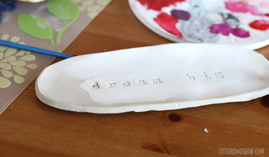 Stamped Clay Trinket Dishes | littleredwindow.com