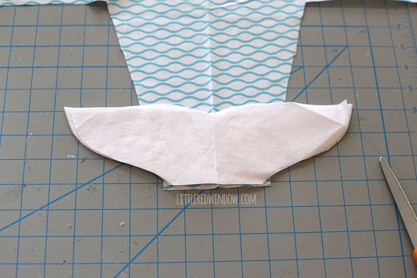 Sew an adorable Mermaid Stroller Blanket for your baby! | littleredwindow.com