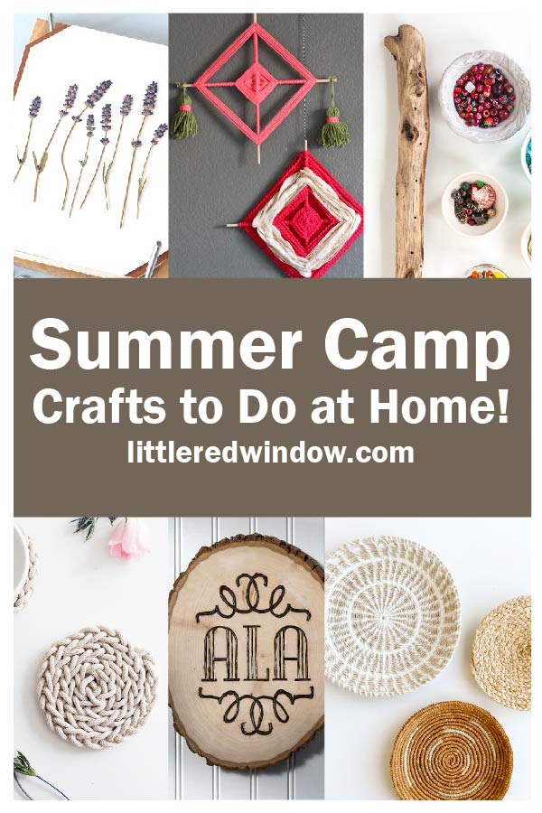 You'll love these summer camp crafts you can do at home this summer, it'll feel just like you're at sleepaway camp!