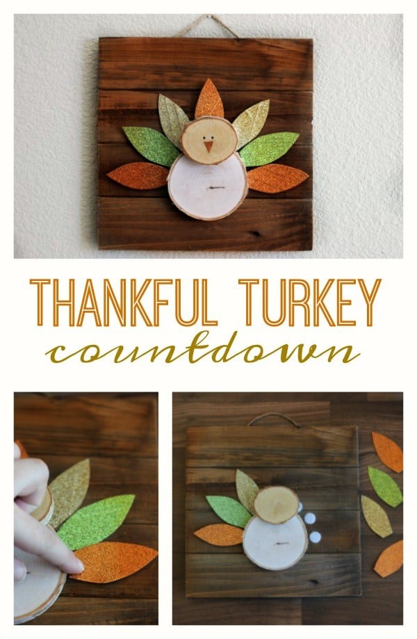 Thankful Countdown Turkey from Gluesticks