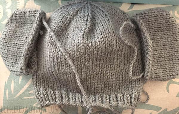 Tiny Elephant Hat Knitting Pattern for Babies and Toddlers! | littleredwindow.com