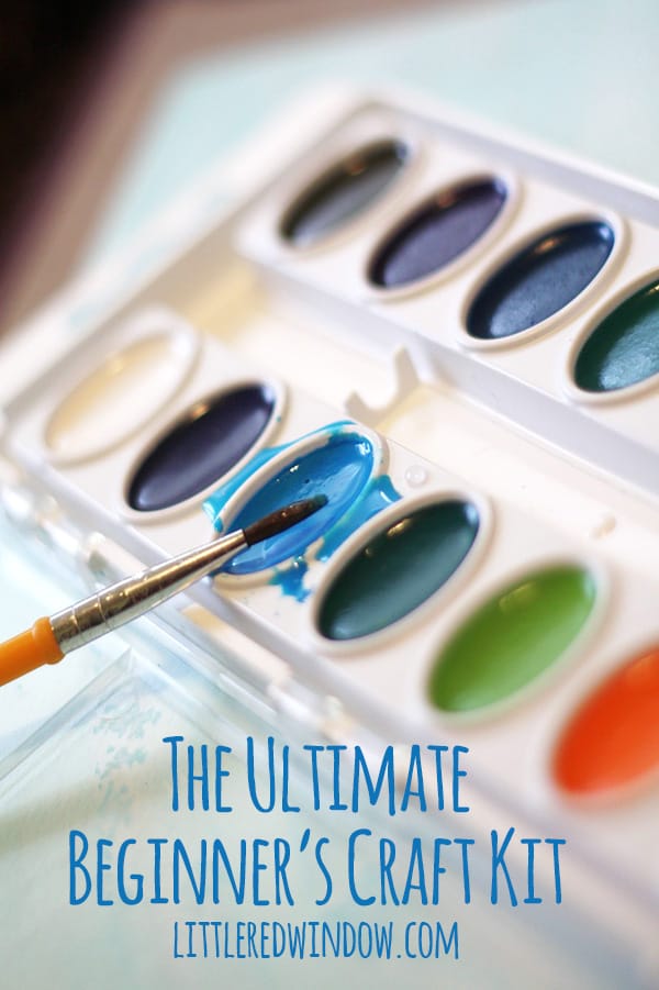 Find out what you NEED to have in your crafting arsenal if you're ready to start making with the ultimate beginner's craft kit! | littleredwindow.com