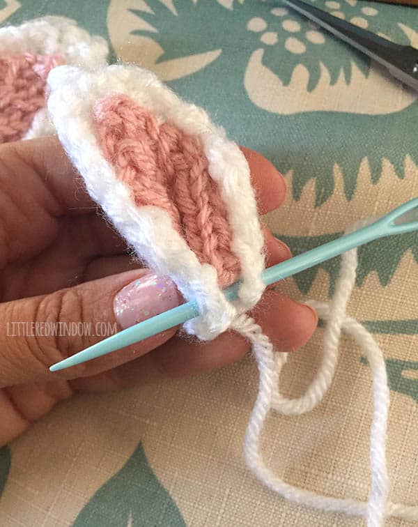 Unicorn Hat Baby Knitting Pattern process photos - littleredwindow.com