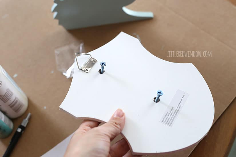 Cute Unicorn Plaque - makeover a dollar bin unicorn head plaque with a few easy steps! | littleredwindow.com