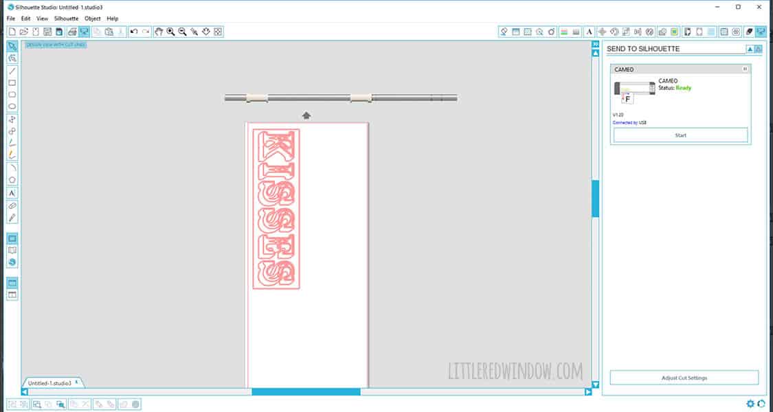 DIY Vintage Valentine's Day Kissing Booth Sign! | littleredwindow.com