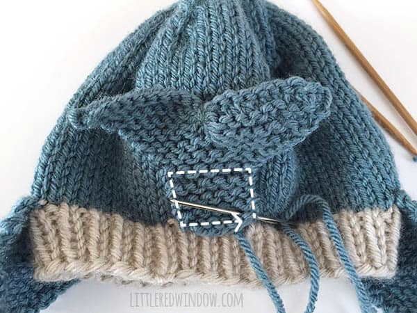 Blue Whale Hat Knitting Pattern for newborns, babies and toddlers! | littleredwindow.com