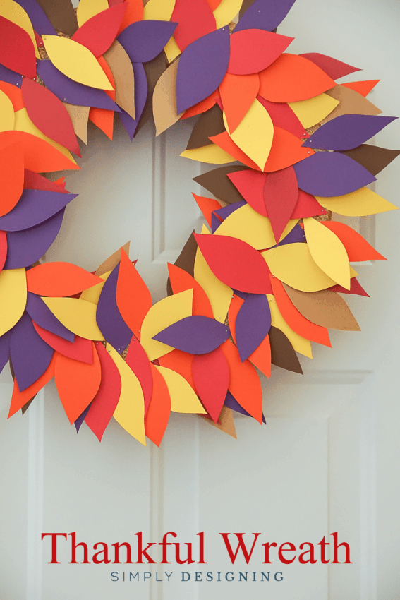 Simple Thanksgiving Wreath from Simply Designing